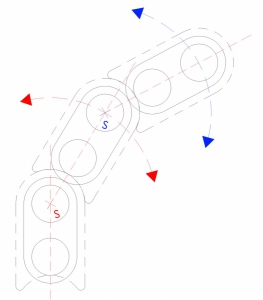 Princip kladení tvarovek při řešení obloukové části zdiva