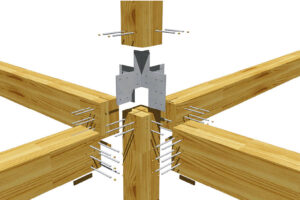 Styčníky těžkých dřevěných skeletů