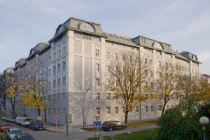 Prefalz pro bytový dům ve Vídni