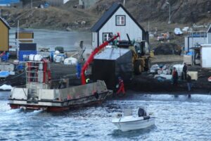 Moduly FAGUS s materiály FERMACELL slouží jako maloobchodní prodejna v Grónsku