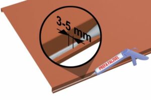 Gel pro těsnění drážkovaných krytin