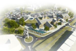 Odvodňovací systém Wavin Quickstream pro Centrum Pivovar Děčín