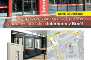 Nové studio oken Internorm v Brně