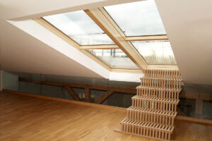 Střešní dveře pro pohodlný výstup na terasu