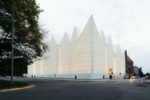 Vítězem Ceny Miese van der Roheho je budova filharmonie ve Štětíně