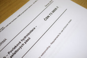 Nová česká technická norma pro použití asfaltových pásů