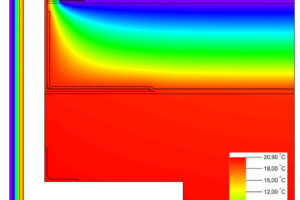 Požárně odolné prosklení výšky 4,5 metru