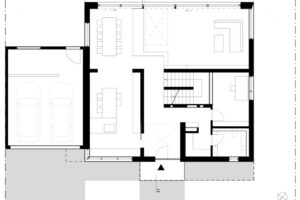 Skulpturální pojetí rodinného domu v Kolíně nad Rýnem za použití systémového řešení Schüco AWS 70.HI