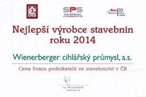 Společnost Wienerberger získala v posledních deseti dnech několik ocenění