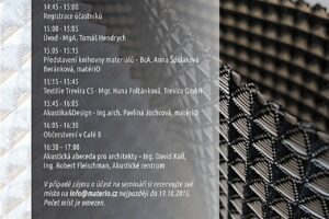 Seminář Akustické textilie