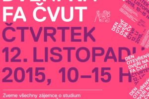 Den otevřených dveří pro zájemce o studium na FA ČVUT