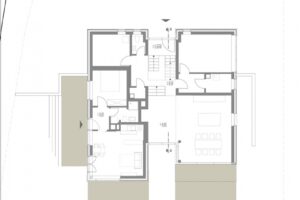 Rodinný dům s „terasovitým“ interiérem s okenními a fasádními systémy Schüco