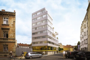 Novostavba v historickém centru Brna