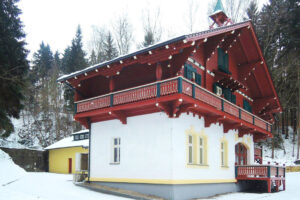 Obnova Löschnerova pavilonu v Lázních Kyselka