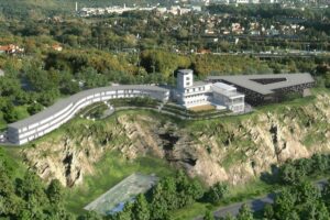 Zrekonstruované Barrandovské terasy s hotelem by se měly otevřít za tři roky