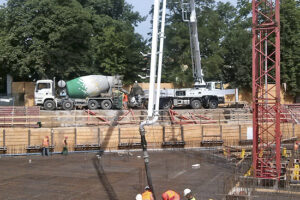 Beton v letním období