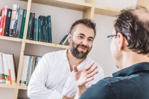 Salón krásy ve vsi Livo v Itálii