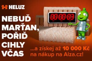 Za nákup cihel HELUZ až 10 tisíc korun na útratu v e-shopu Alza.cz