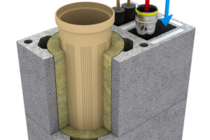 Inovovaný komín Kombigas odvede spaliny od krbu i plynového kotle