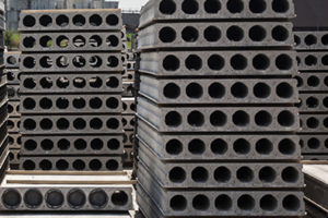 Protipožární ochrana předpjatých dutinových panelů omítkou Knauf Vermiplaster