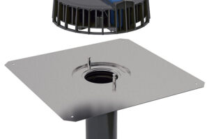 Podtlakové odvodnění plochých střech Geberit Pluvia