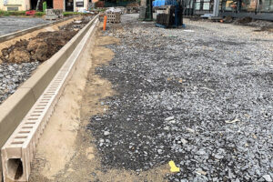 Odvodnění rekonstruovaného autobusového nádraží na Benešovsku