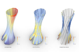 Urbach Tower – využití přirozeného tvarování dřeva vlivem vysoušení