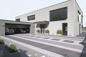 Velkoformátová dlažba jako jednotící prvek prostoru