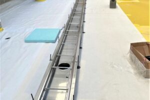 Nerezové žlaby pro pivovar Budvar