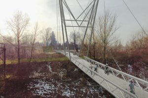 Ostravici překlene nová lávka dle návrhu architekta Josefa Pleskota