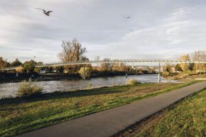 Nová Trojská lávka: Plynulá linka se štíhlými pilíři