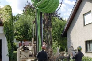 Geotermálních sondy RAUGEO PE-Xa green pro tepelná čerpadla země-voda